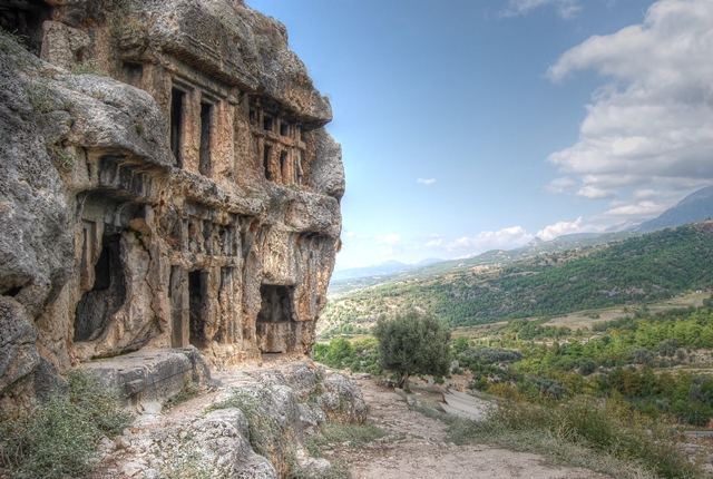 Lycian tombs at Tlos, Turkey