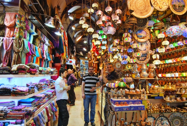 Shops in the grand bazaar