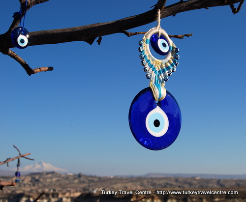 blue evil eye in Turkey