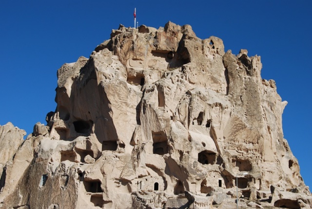 Uchisar castle, Cappadocia, Turkey