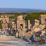 Ancient ruins in Ephesus Turkey