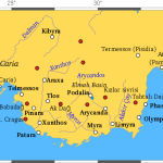 Main sites on the Lycian way