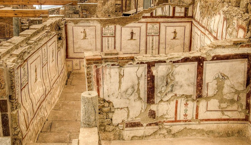 Terrace houses at ancient ruins of Ephesus